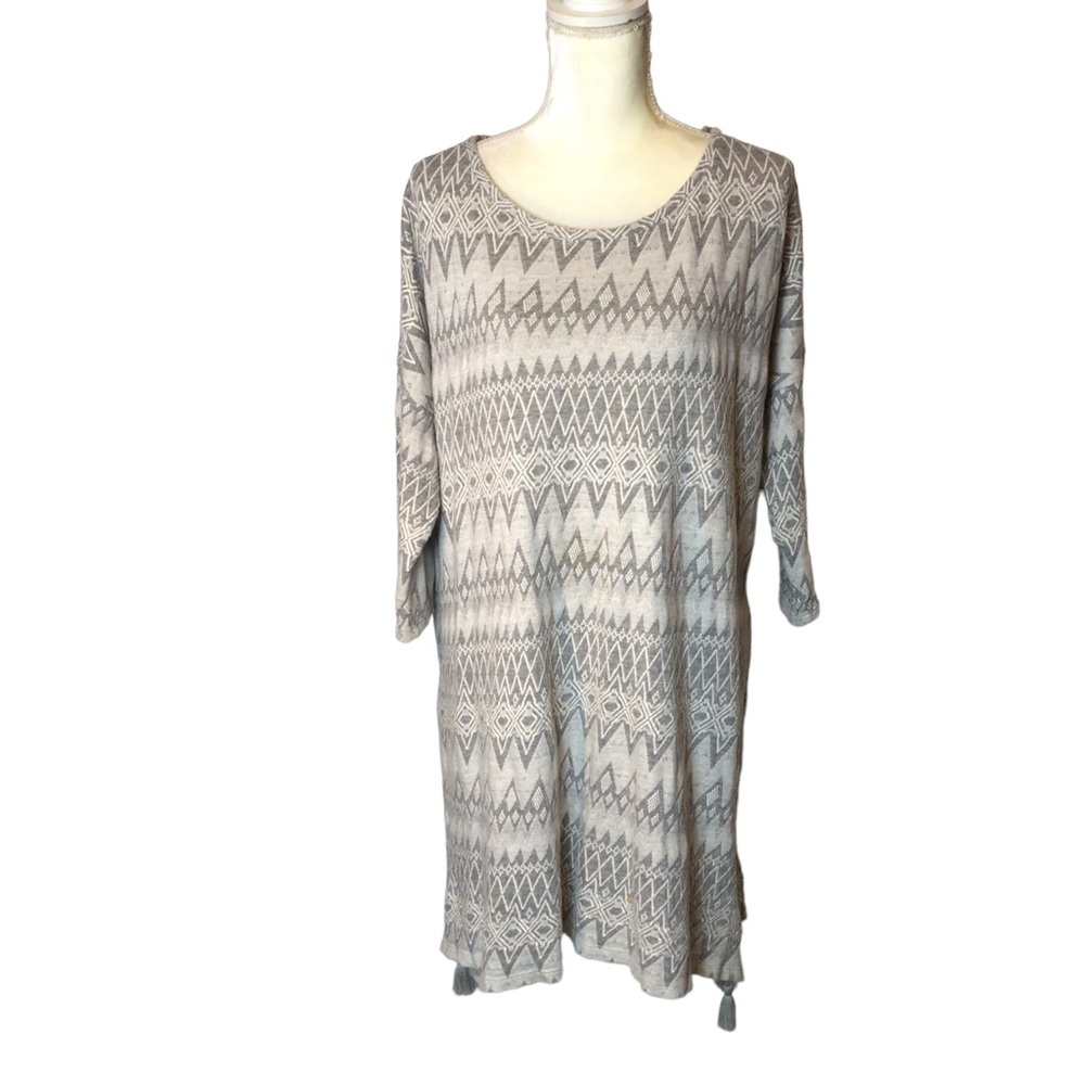 Soft Surroundings "Clocking Out" tasseled Tunic Size Large
